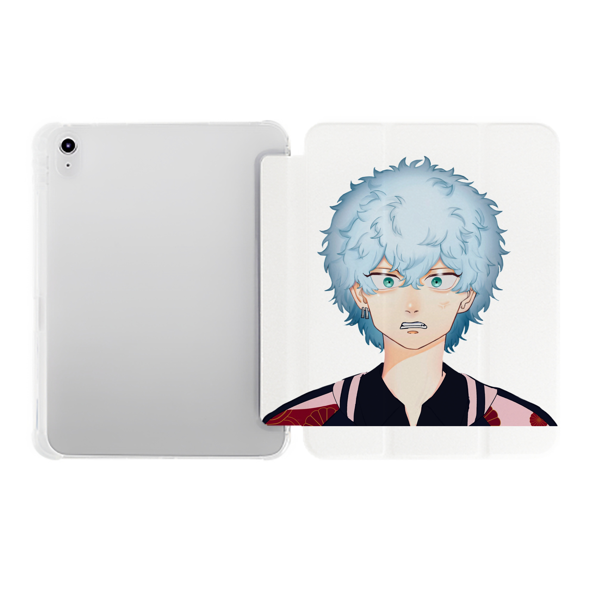 （画像用） 東京リベンジャーズ Tokyo Revengers IPad ケース ペン収納付き 三つ折りスタンド PUレザー×シリコン 対応機種9.5/10.5/10.9インチ